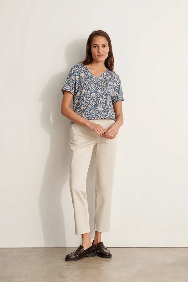 PICOLINO11 BEIGE STRAIGHT TROUSERS