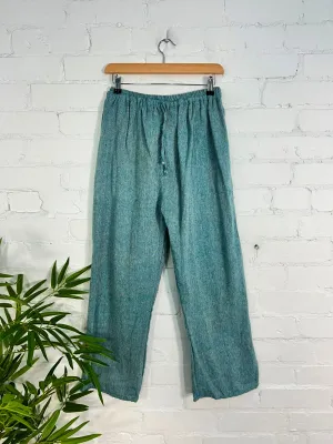 Plain Straight Leg Trousers
