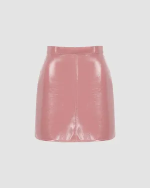 Plastic Gal PU Skirt