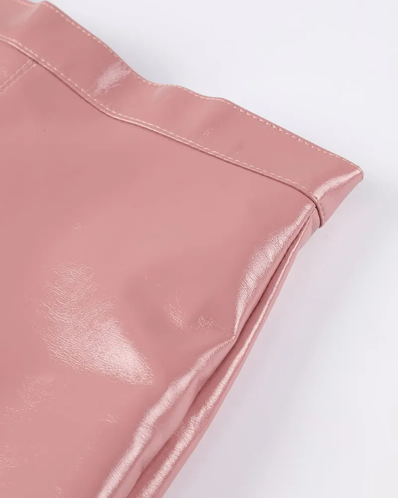 Plastic Gal PU Skirt