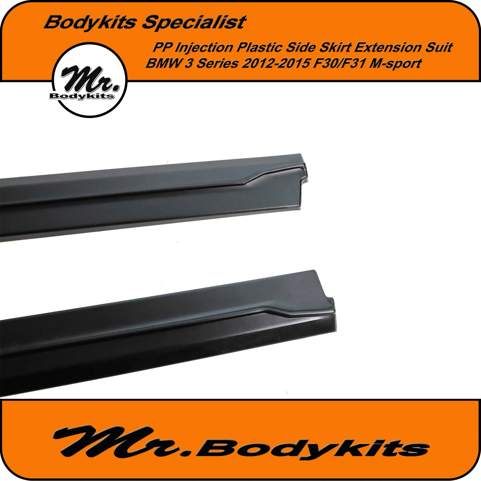 Plastic Side Skirt Extension Lip For BMW F30/31 2011-2018 Sedan/Wagon 3 Series M