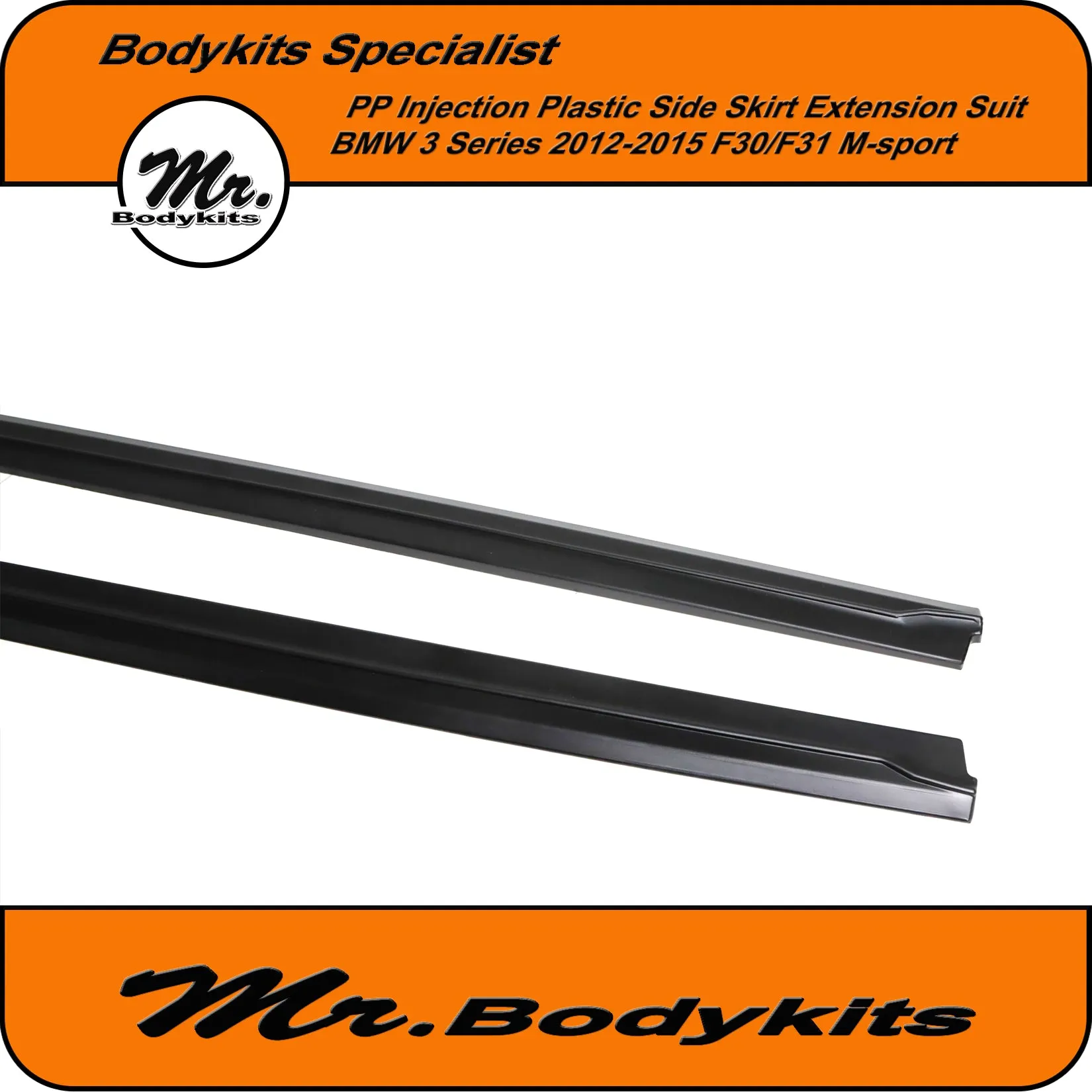 Plastic Side Skirt Extension Lip For BMW F30/31 2011-2018 Sedan/Wagon 3 Series M