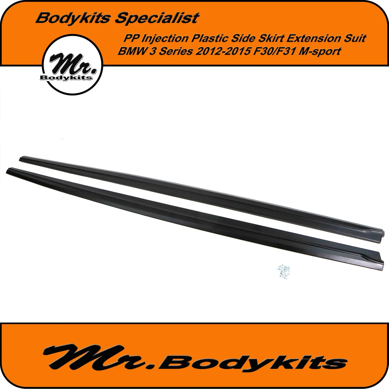 Plastic Side Skirt Extension Lip For BMW F30/31 2011-2018 Sedan/Wagon 3 Series M