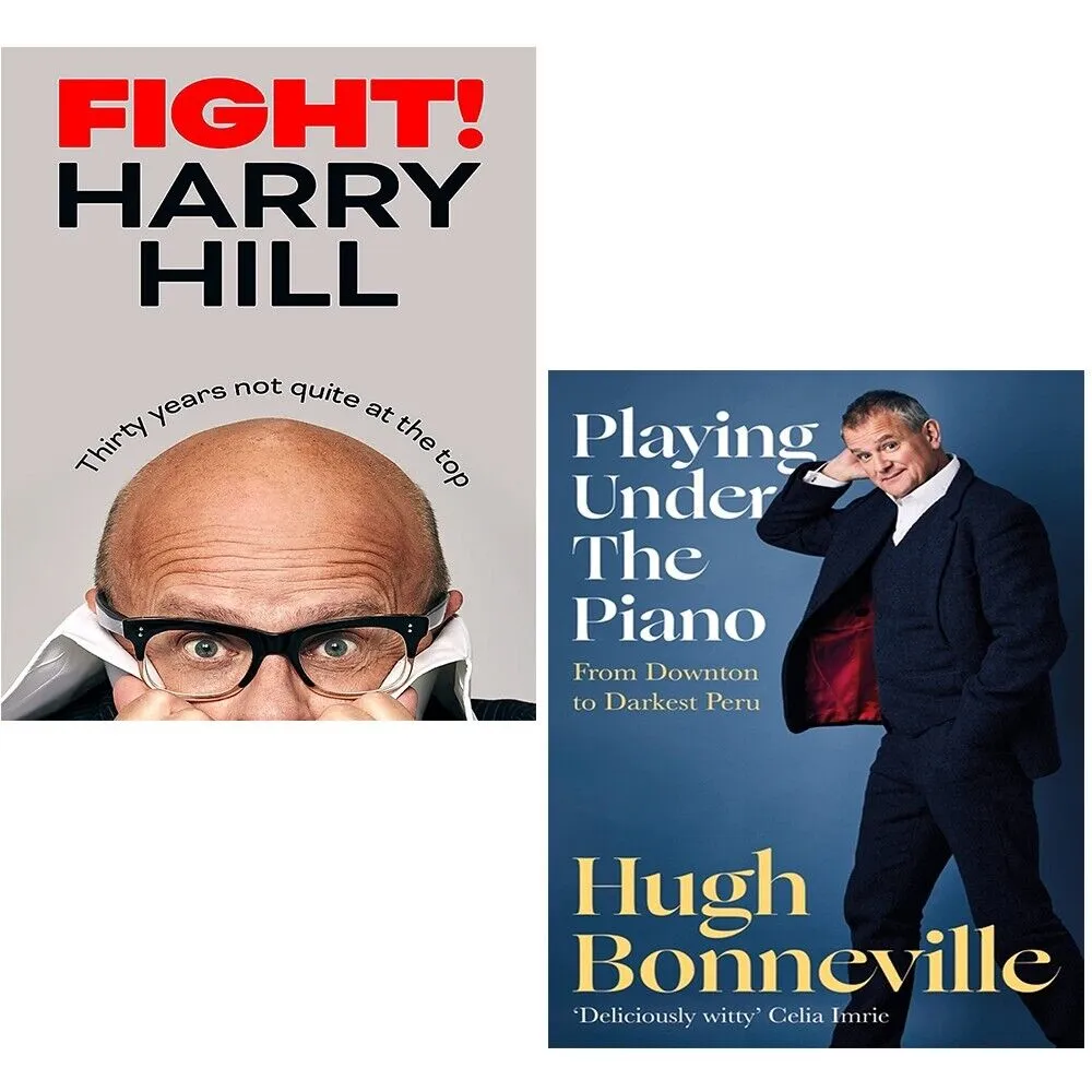 Playing Under the Piano Hugh Bonneville, Fight Harry Hill 2 Books Set