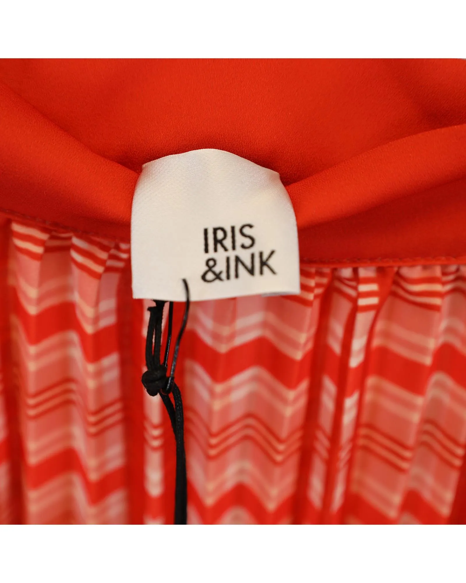 Pleated Midi Skirt Check Print
