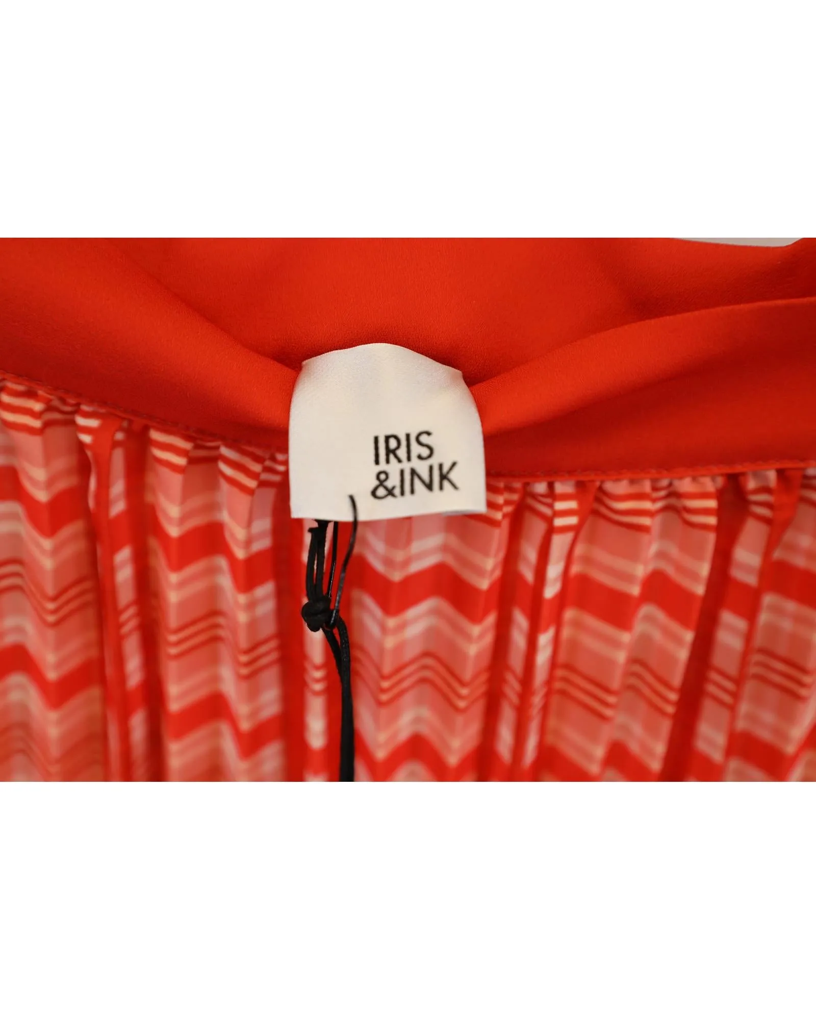 Pleated Midi Skirt Check Print