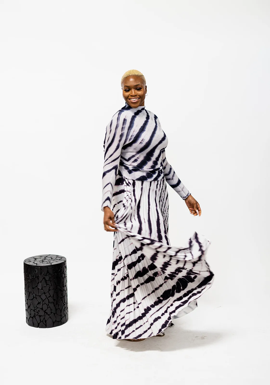 Pleated Skirt Set