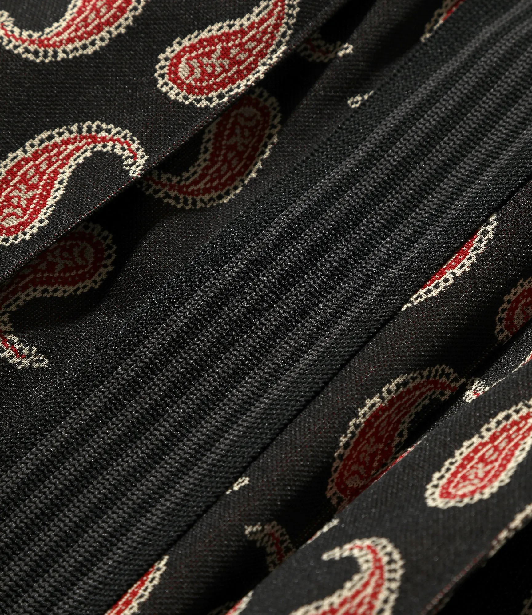 Pleated Track Skirt - Poly Jacquard