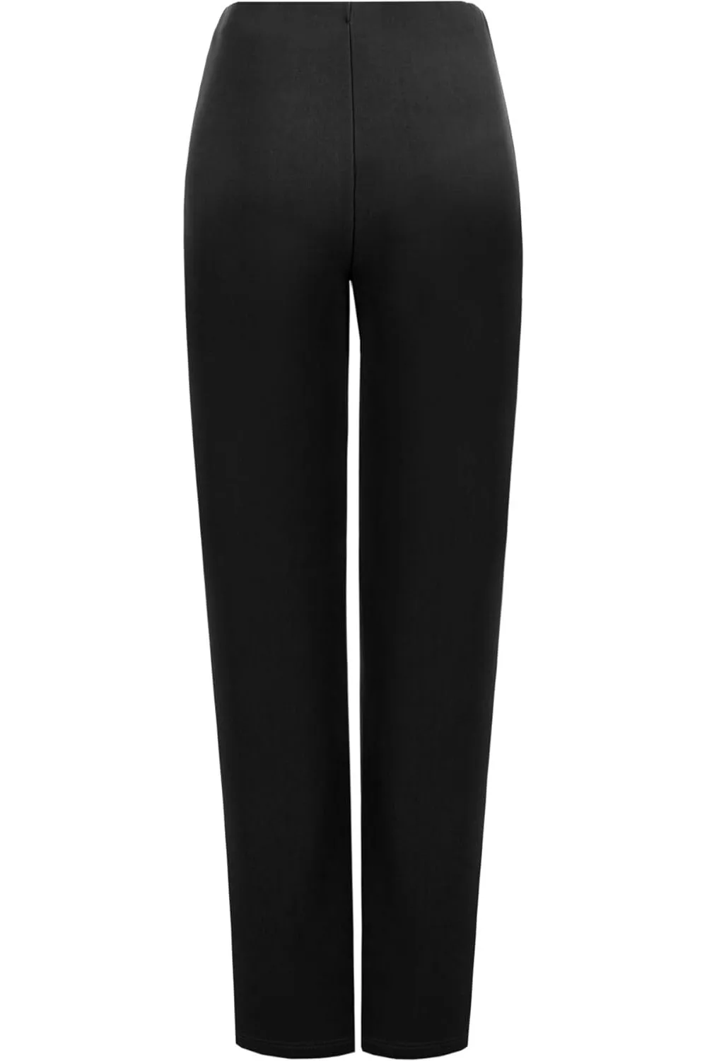 Plus Size Straight Leg Stretch Ribbed Trouser