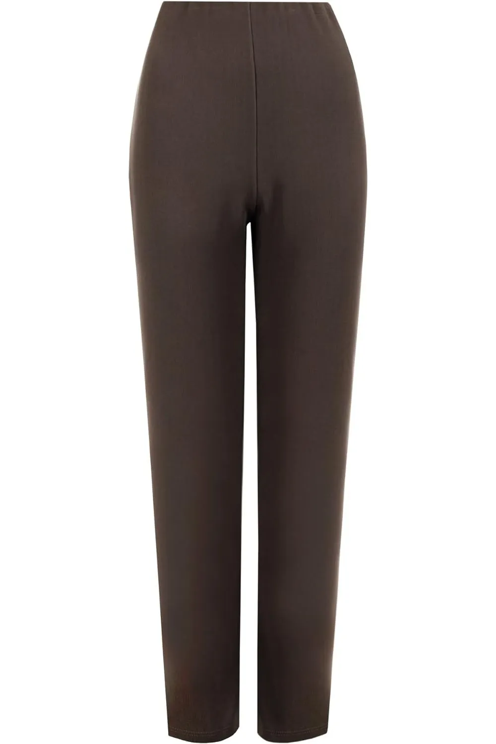 Plus Size Straight Leg Stretch Ribbed Trouser