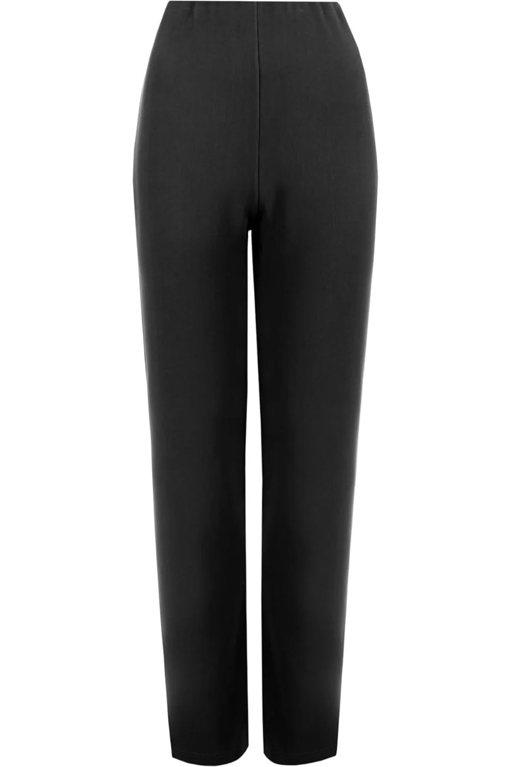 Plus Size Straight Leg Stretch Ribbed Trouser