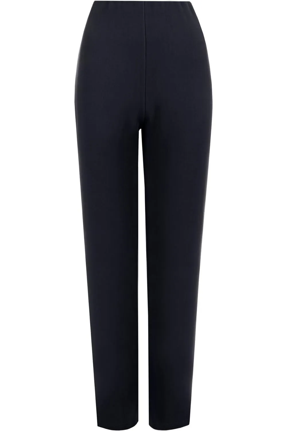Plus Size Straight Leg Stretch Ribbed Trouser