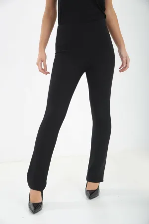 Plus Size Straight Leg Stretch Ribbed Trouser