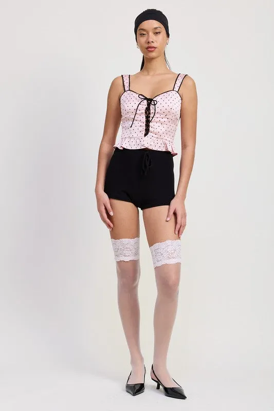 POLKA DOT CORSET TOP