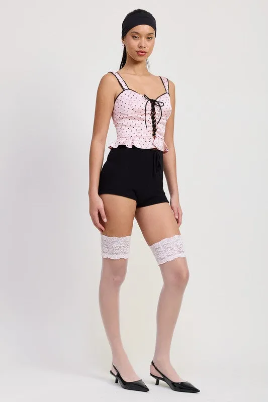 POLKA DOT CORSET TOP