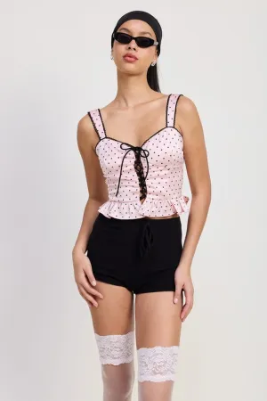 POLKA DOT CORSET TOP