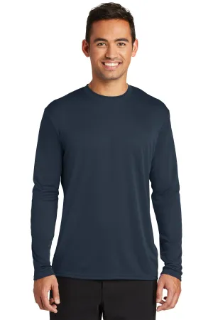 Port & Company  Long Sleeve Performance Tee. PC380LS Deep Navy