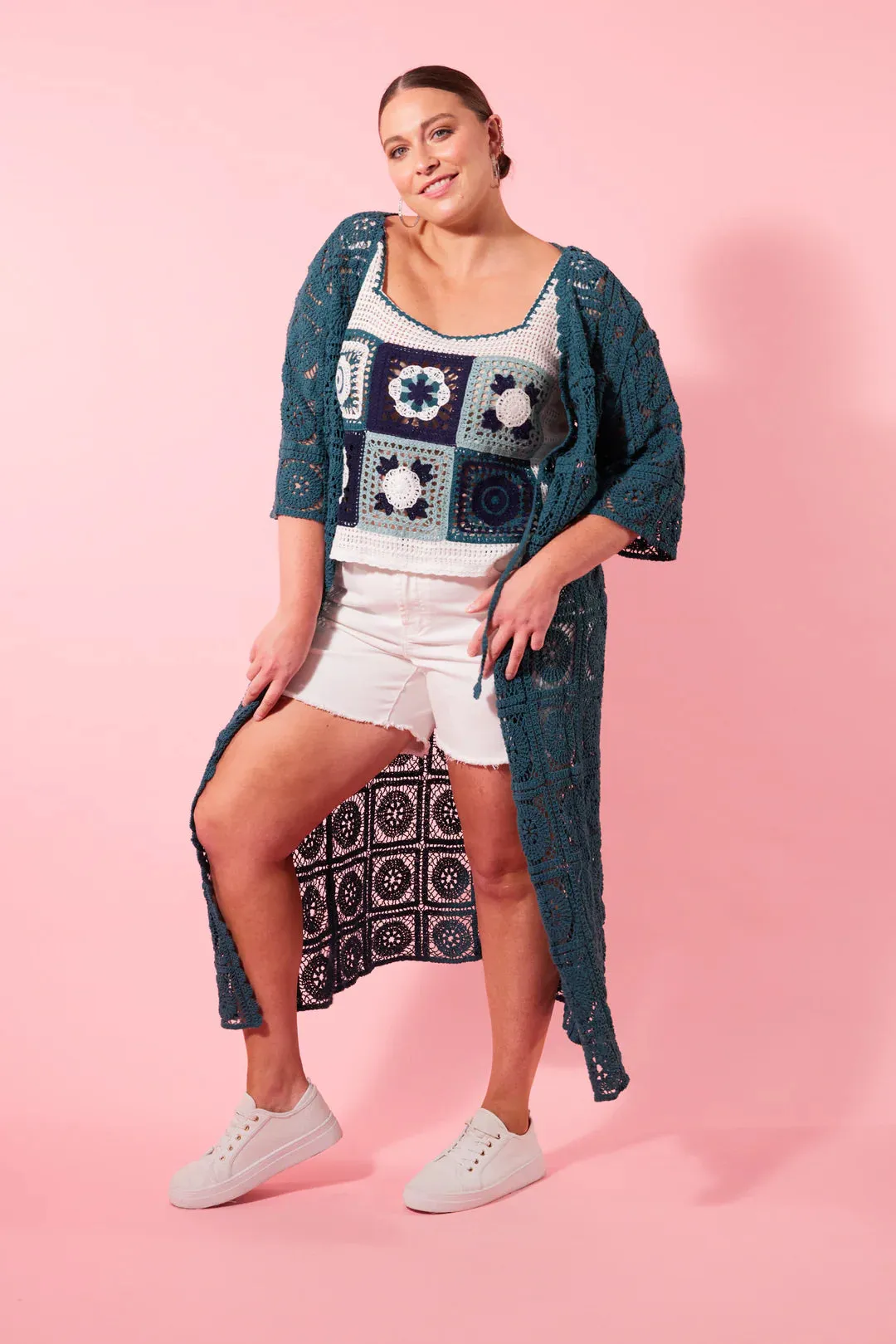 Posy Cardigan - Teal