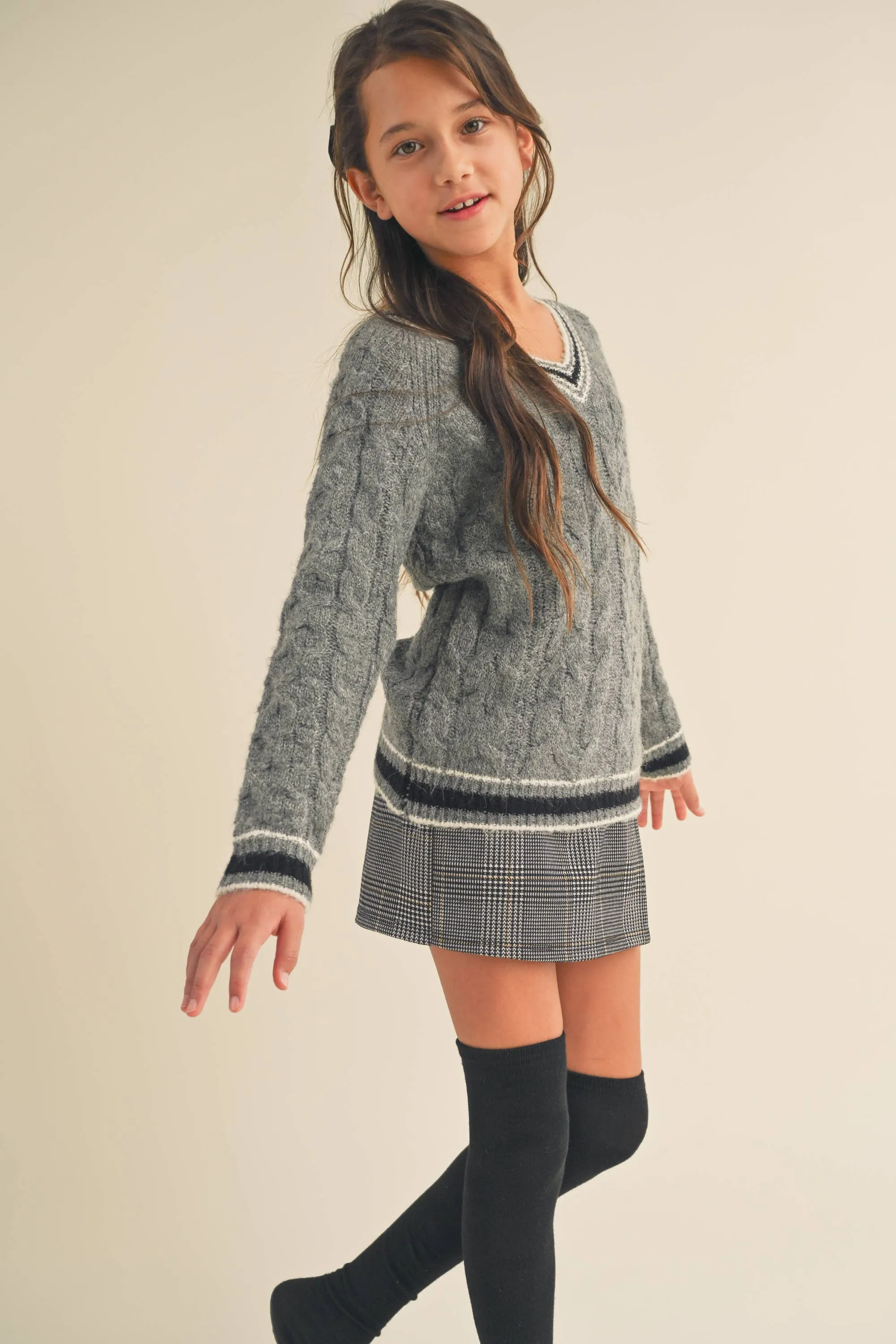 Preppy V Neck SWEATER