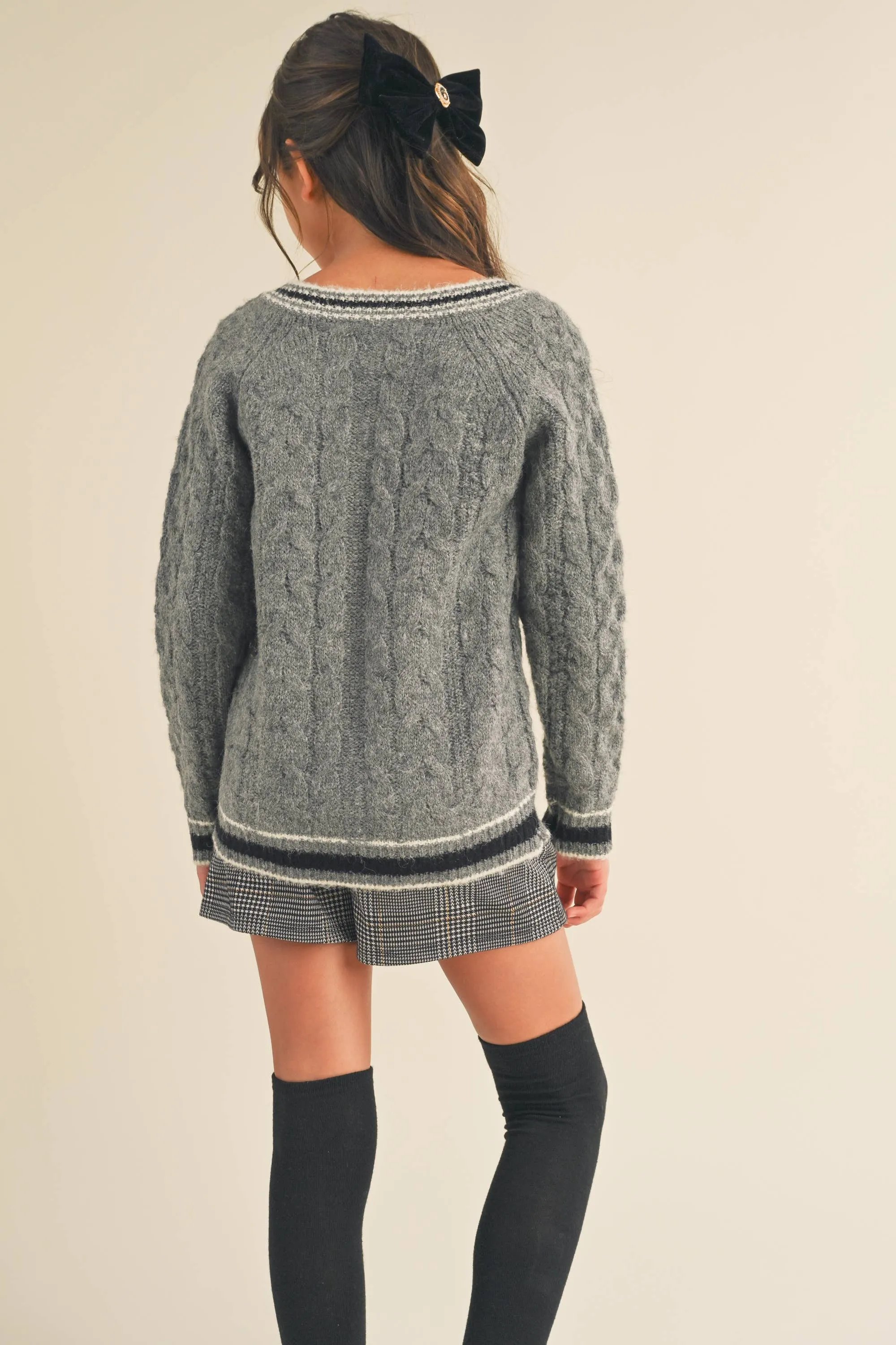 Preppy V Neck SWEATER