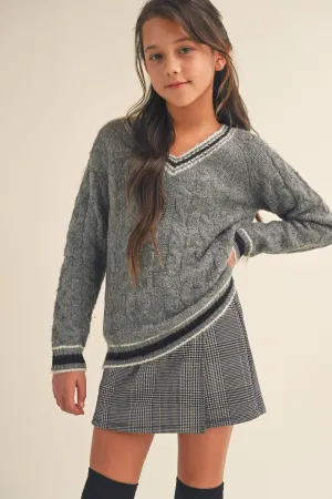 Preppy V Neck SWEATER