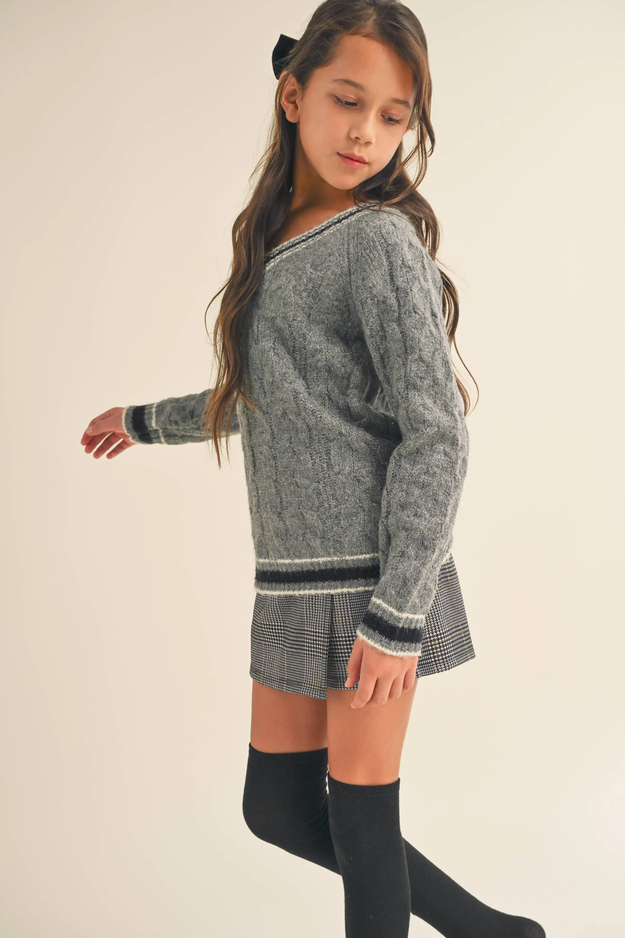 Preppy V Neck SWEATER