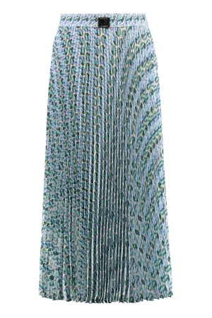 Printed midi skirt
