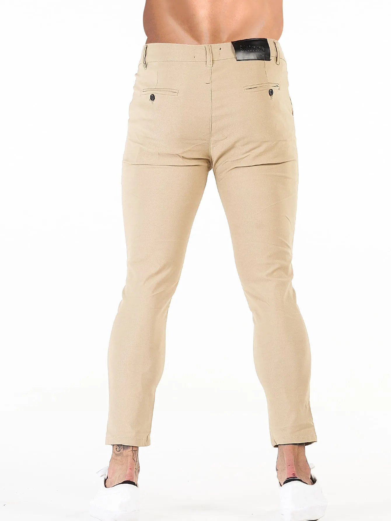 QA Men Solid Skinny Trousers