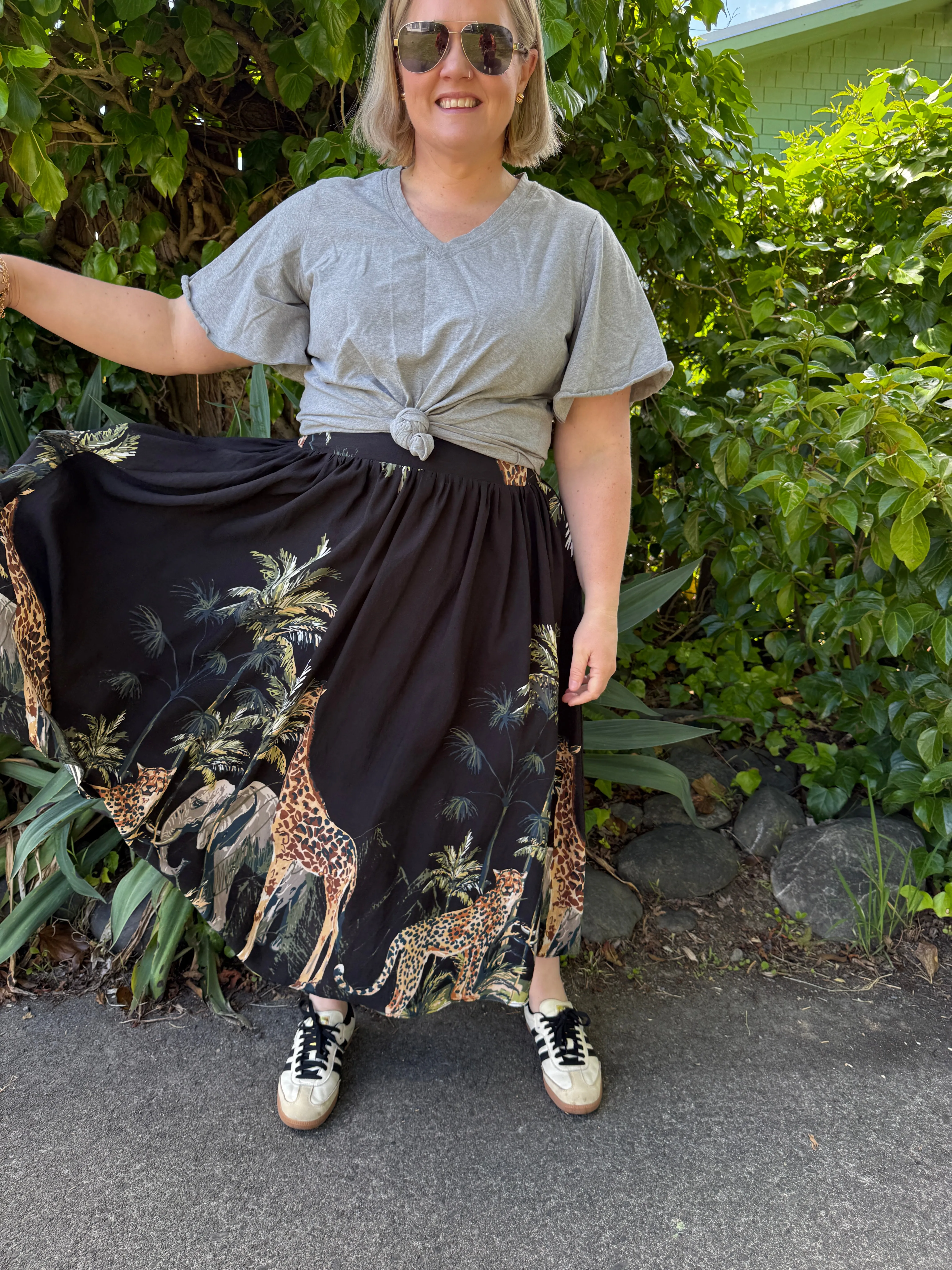 Rachel skirt - Safari print