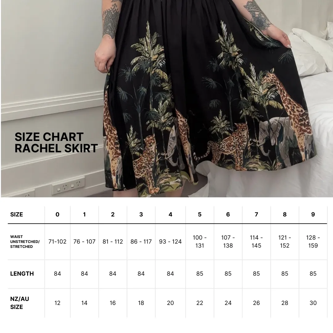 Rachel skirt - Safari print