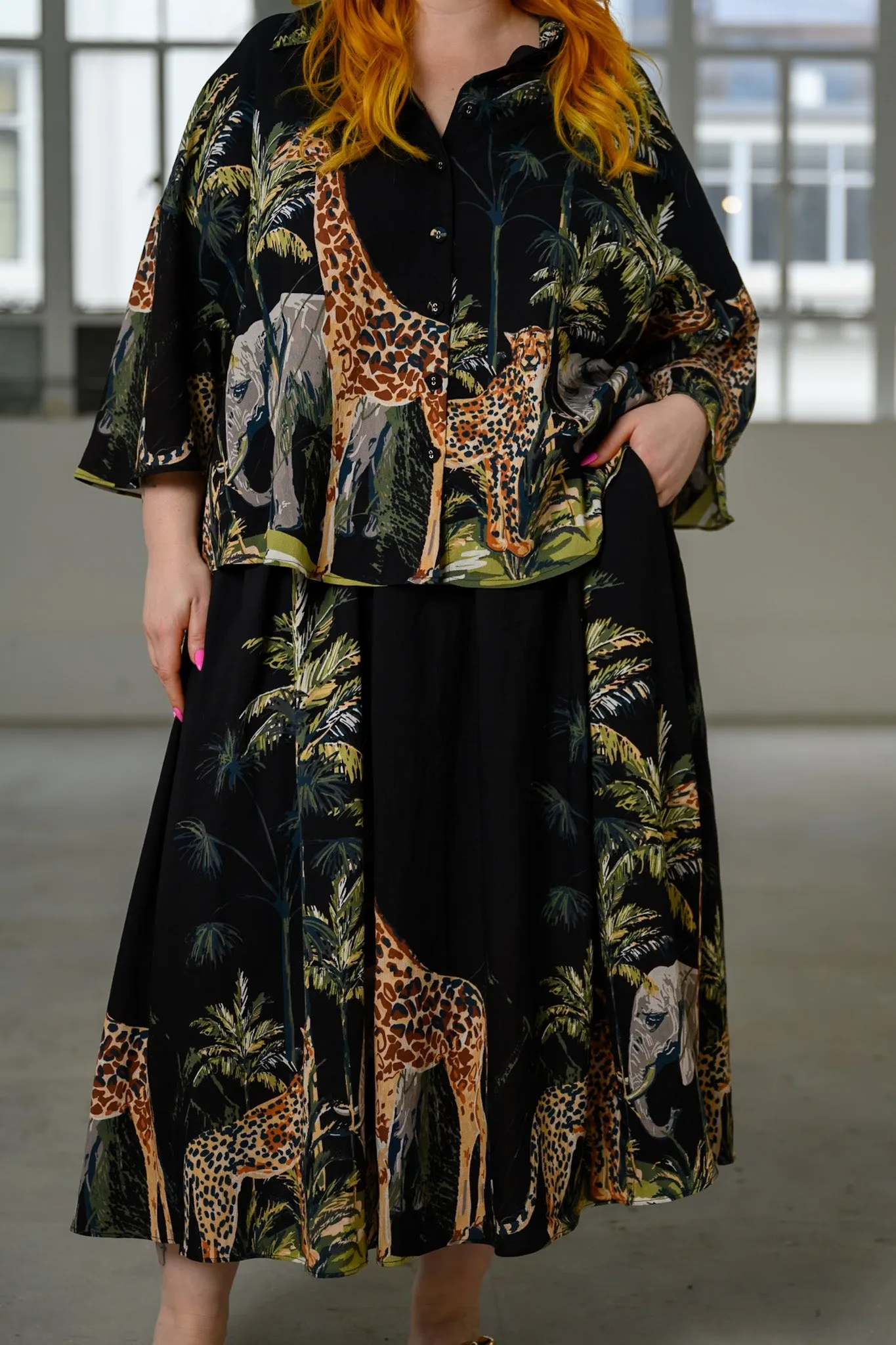 Rachel skirt - Safari print