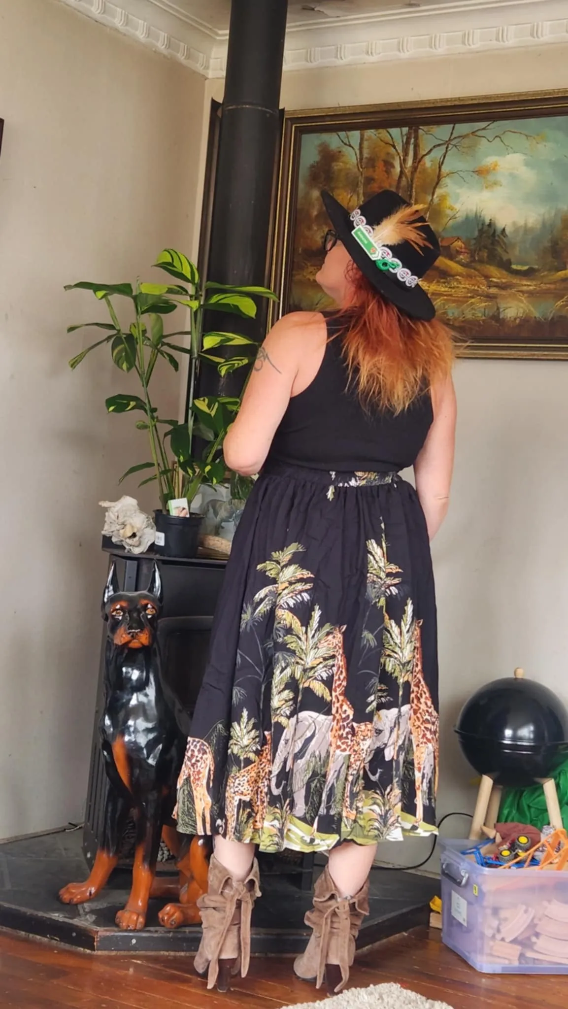 Rachel skirt - Safari print
