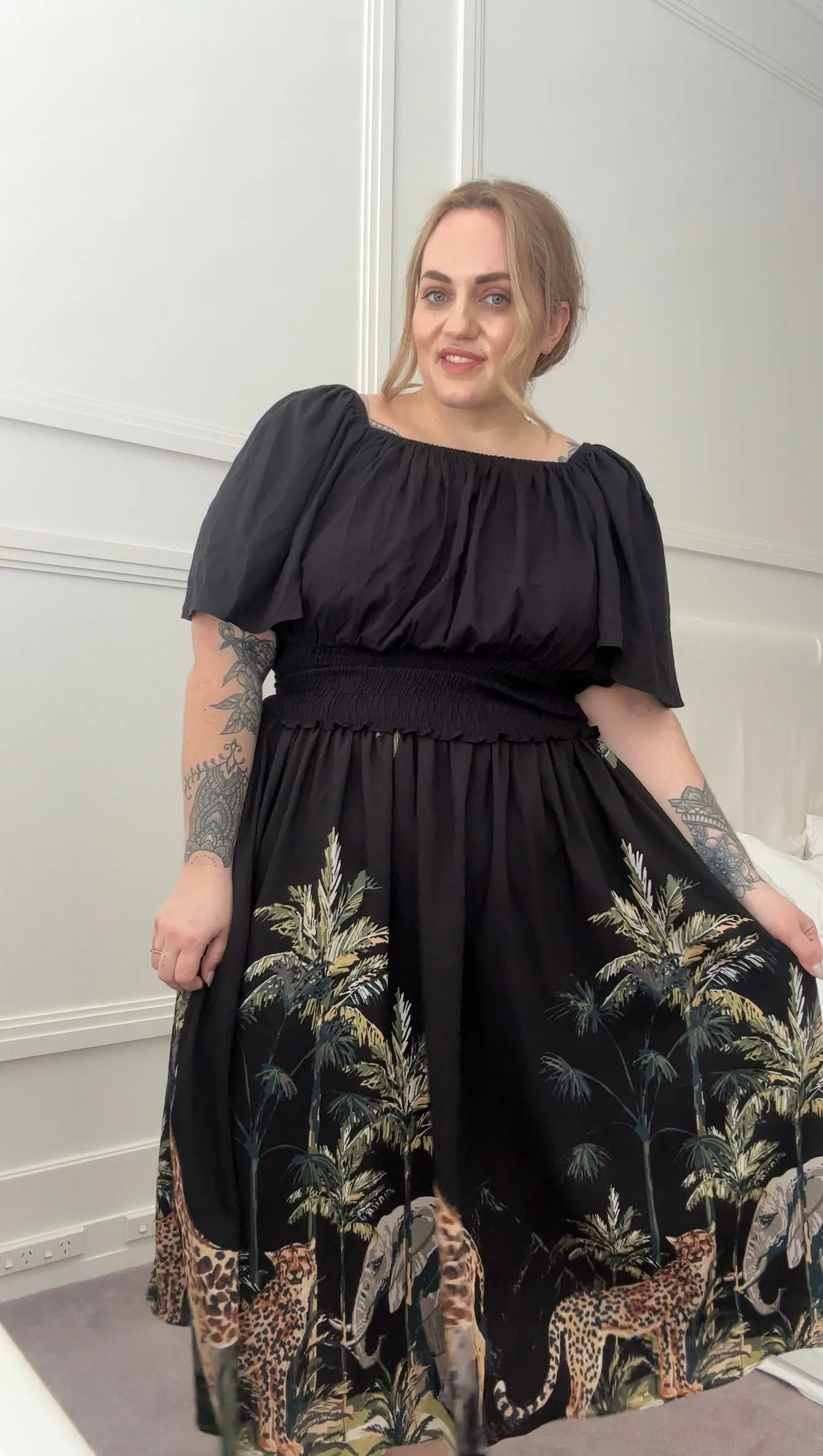 Rachel skirt - Safari print