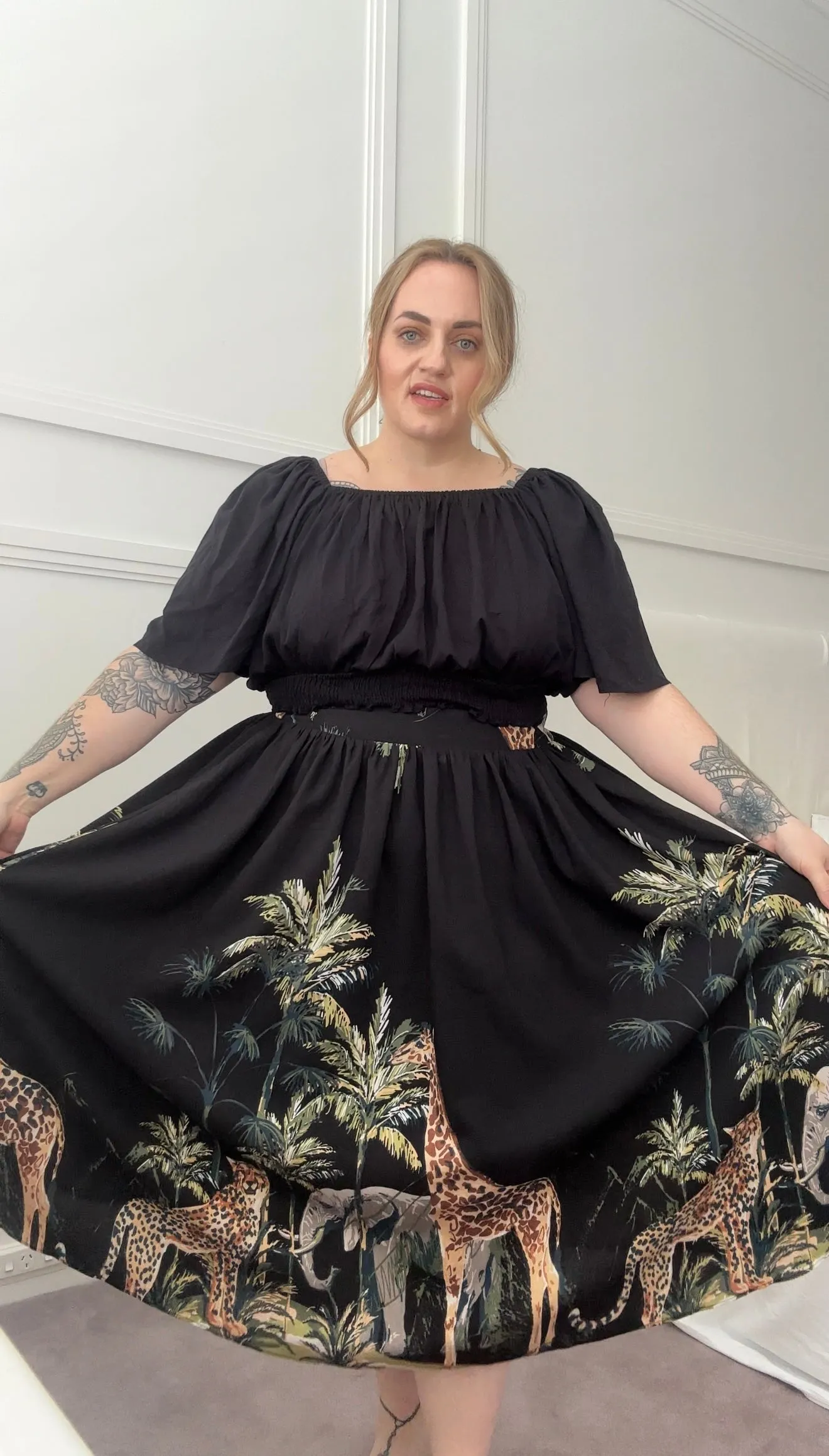 Rachel skirt - Safari print