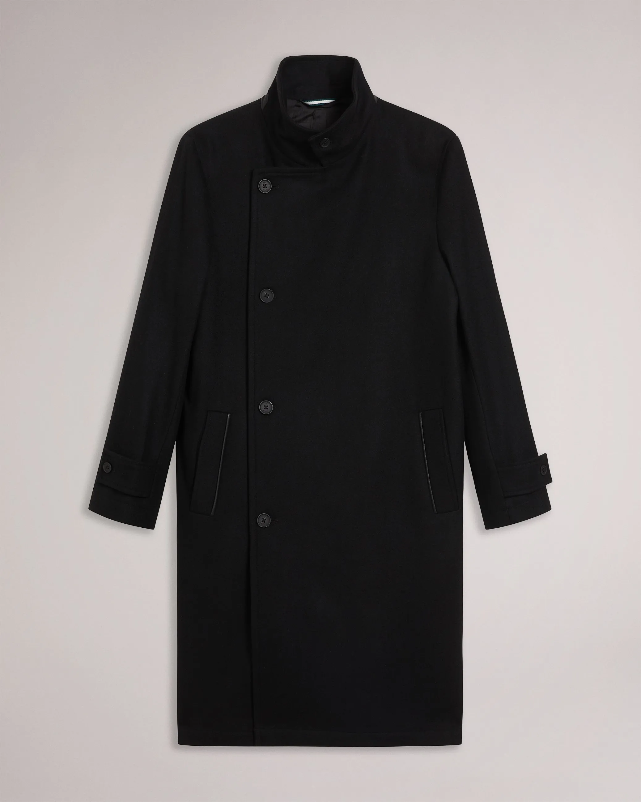 Radford Longline Wool Funnel Neck Wrap Coat