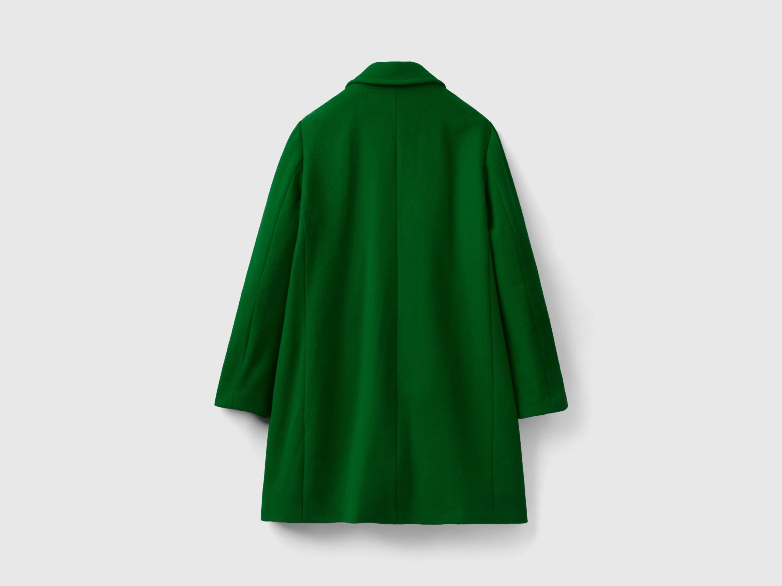 Relaxed Fit Button Down Solid Longline Coat