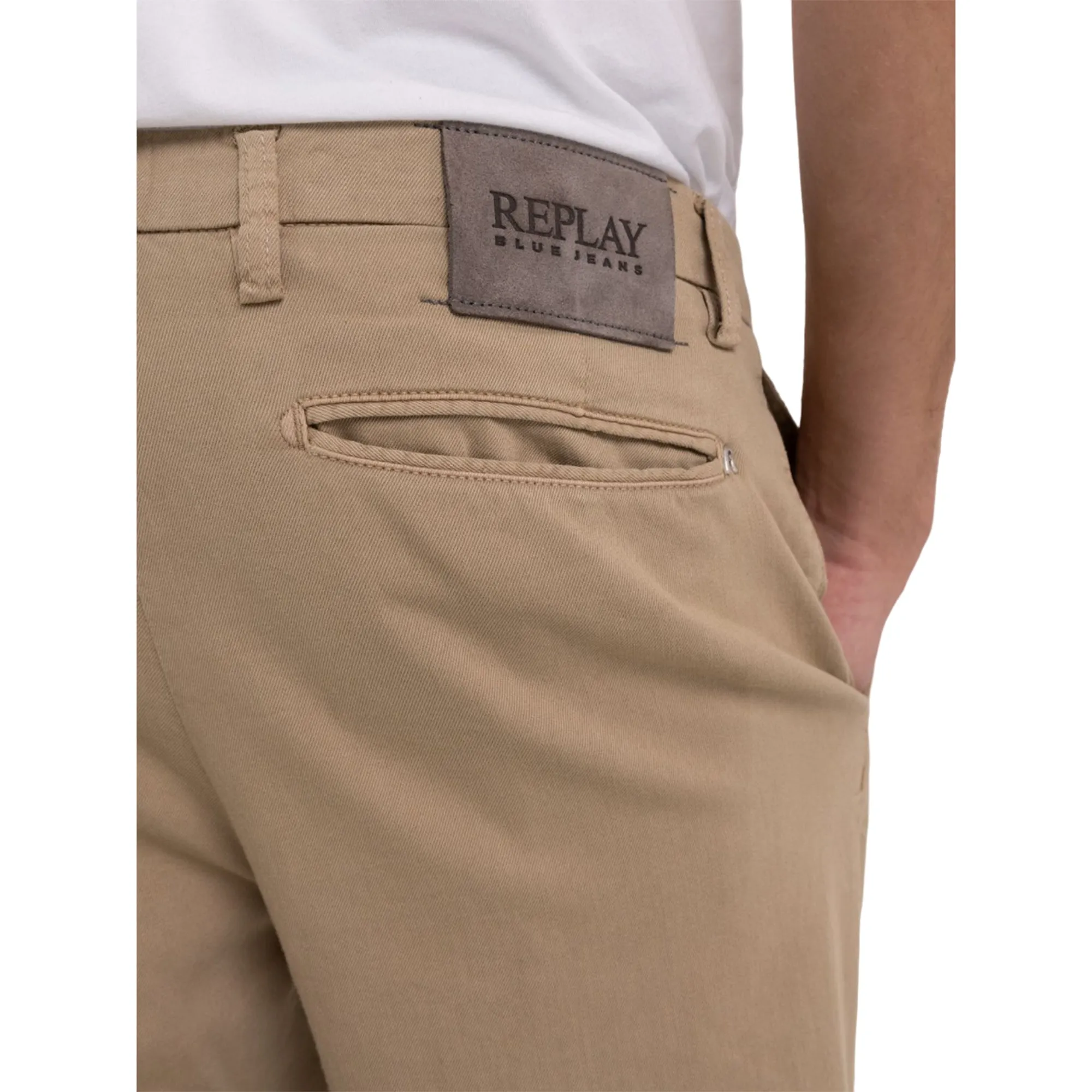 Replay Men's Regular Fit Benni Chino Trousers