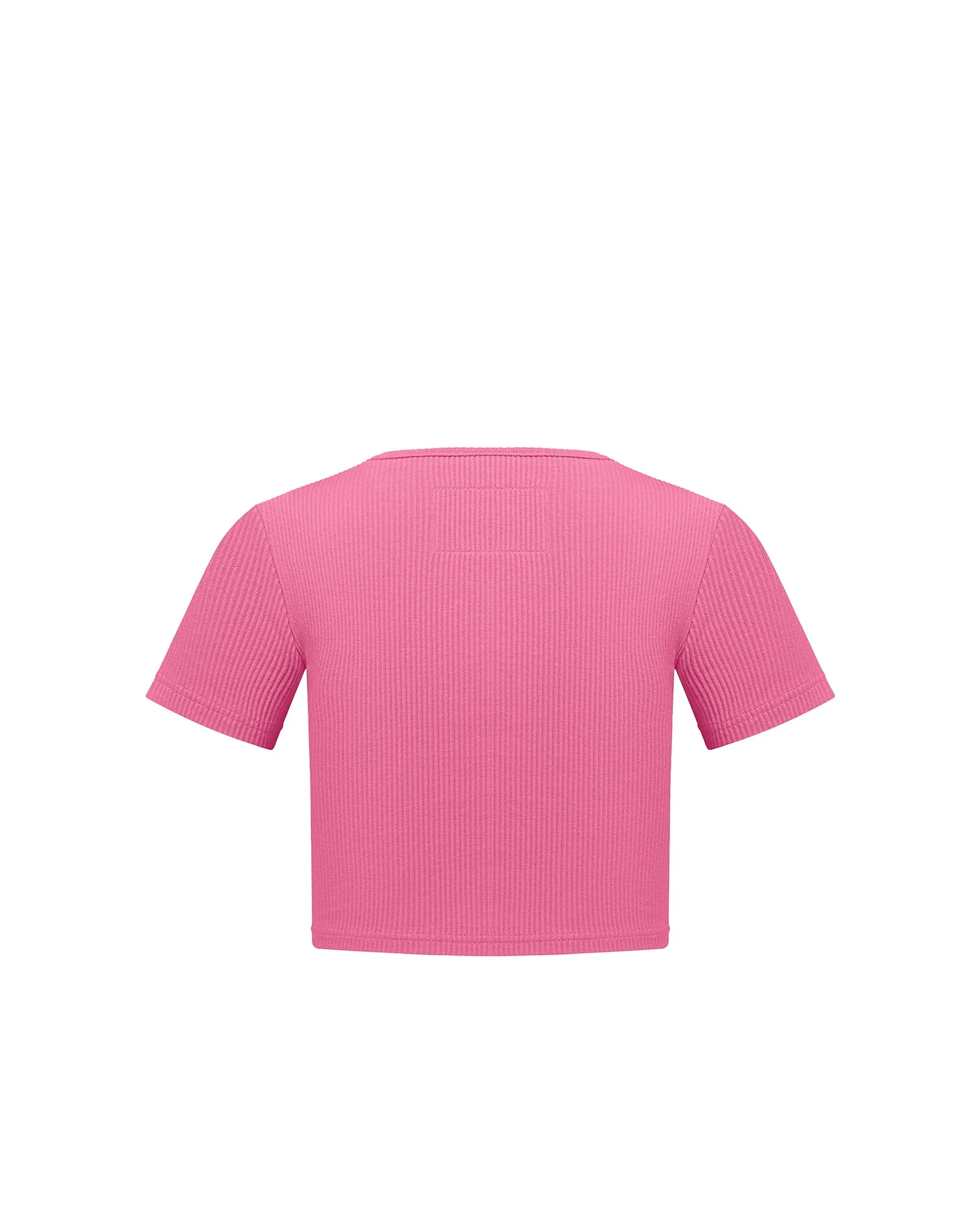 Ribbed Crew Neck Crop Top