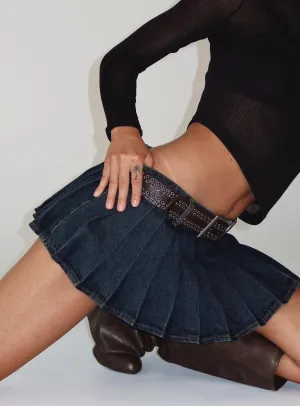 Rider Mini Skort Indigo