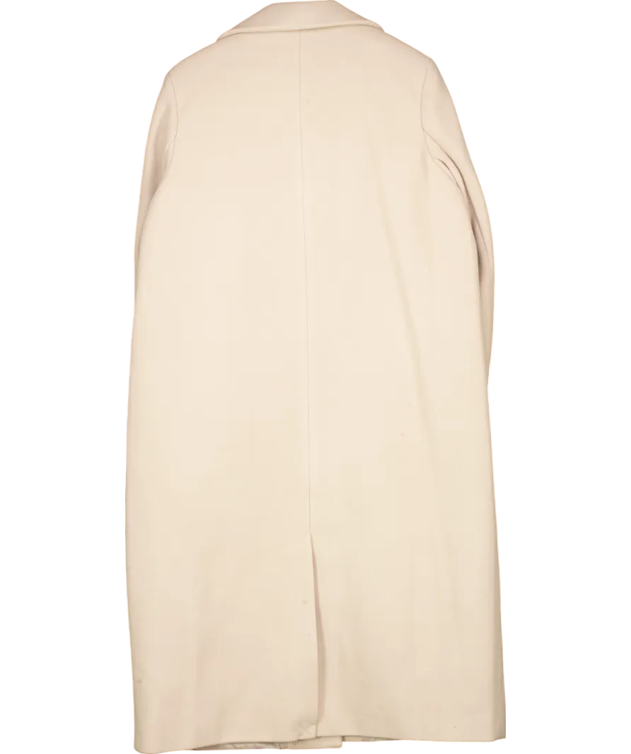River Island Beige Longline Coat UK 16