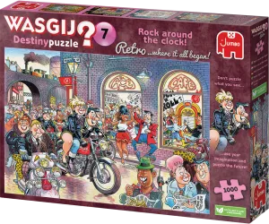 Rock Around The Clock! - Destiny No.7 | Wasgij? Retro | Jumbo | 1000 Pieces | Jigsaw Puzzle