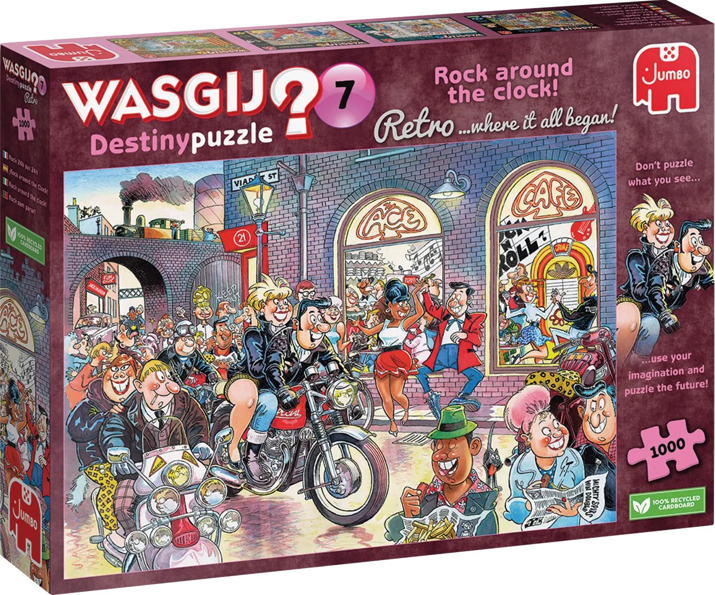 Rock Around The Clock! - Destiny No.7 | Wasgij? Retro | Jumbo | 1000 Pieces | Jigsaw Puzzle