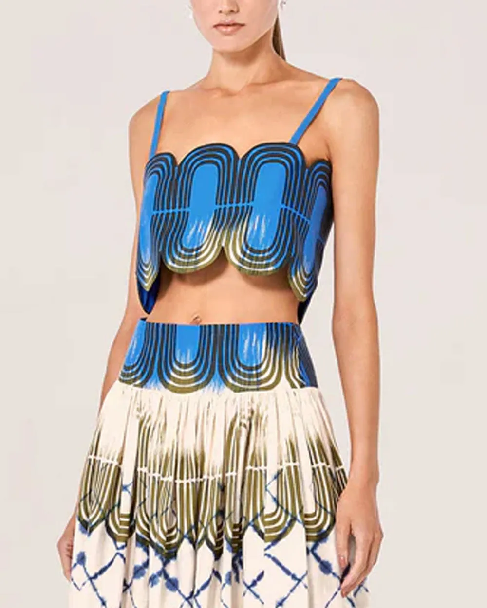 Rorschach Blue Bisec Top