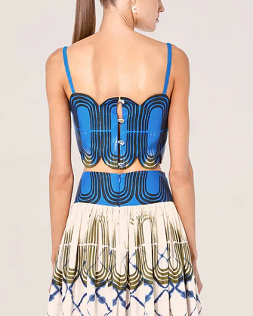 Rorschach Blue Bisec Top