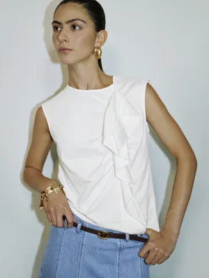 Ruched Sleeveless Blouses