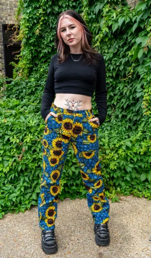 Run & Fly x Jen James Design Forget Me Not Straight Leg Jeans