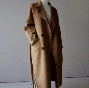 Sarah | Longline Wool Coat