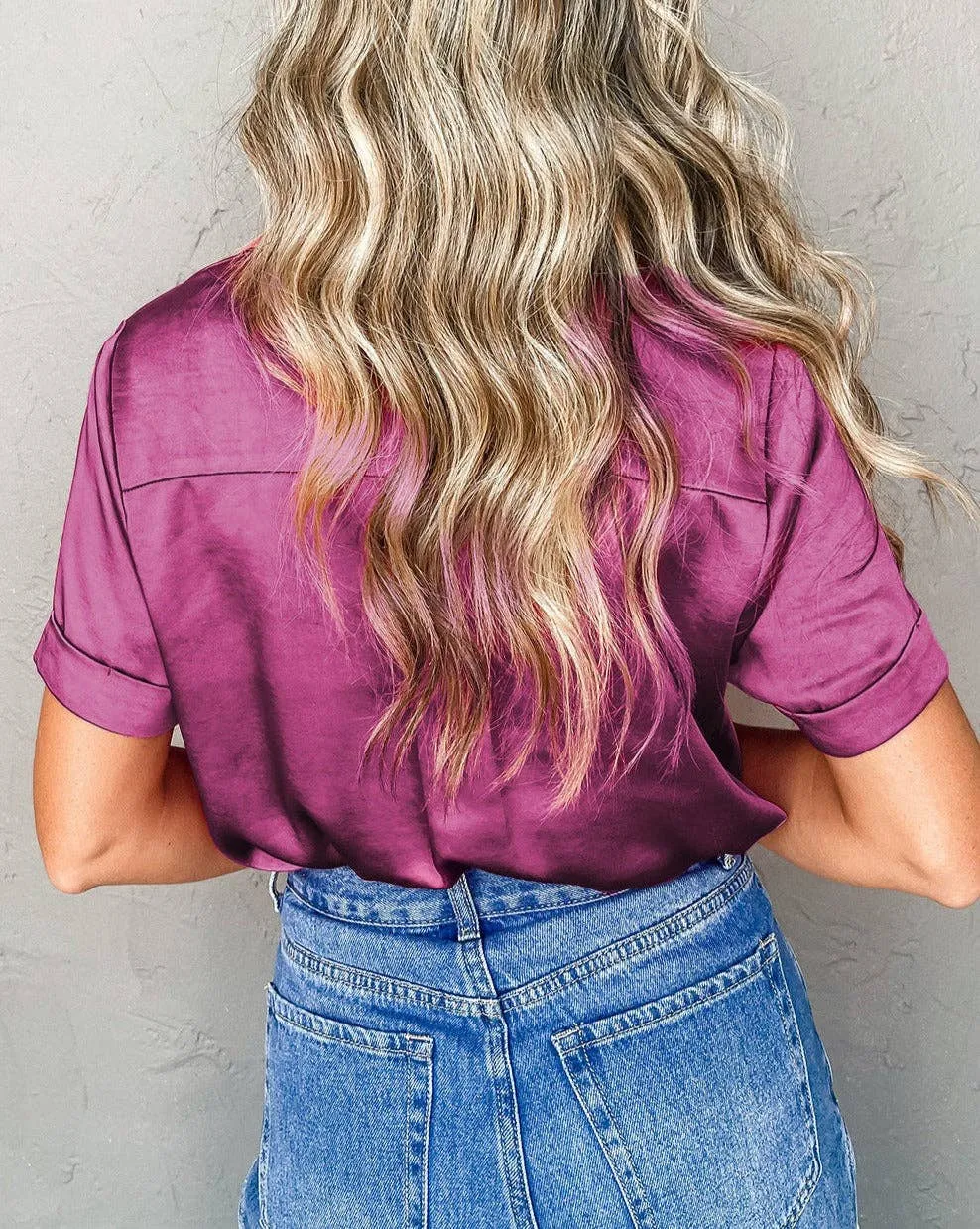 Satin Buttoned Shirt