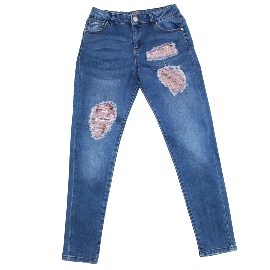 Sequin Skinny Jeans