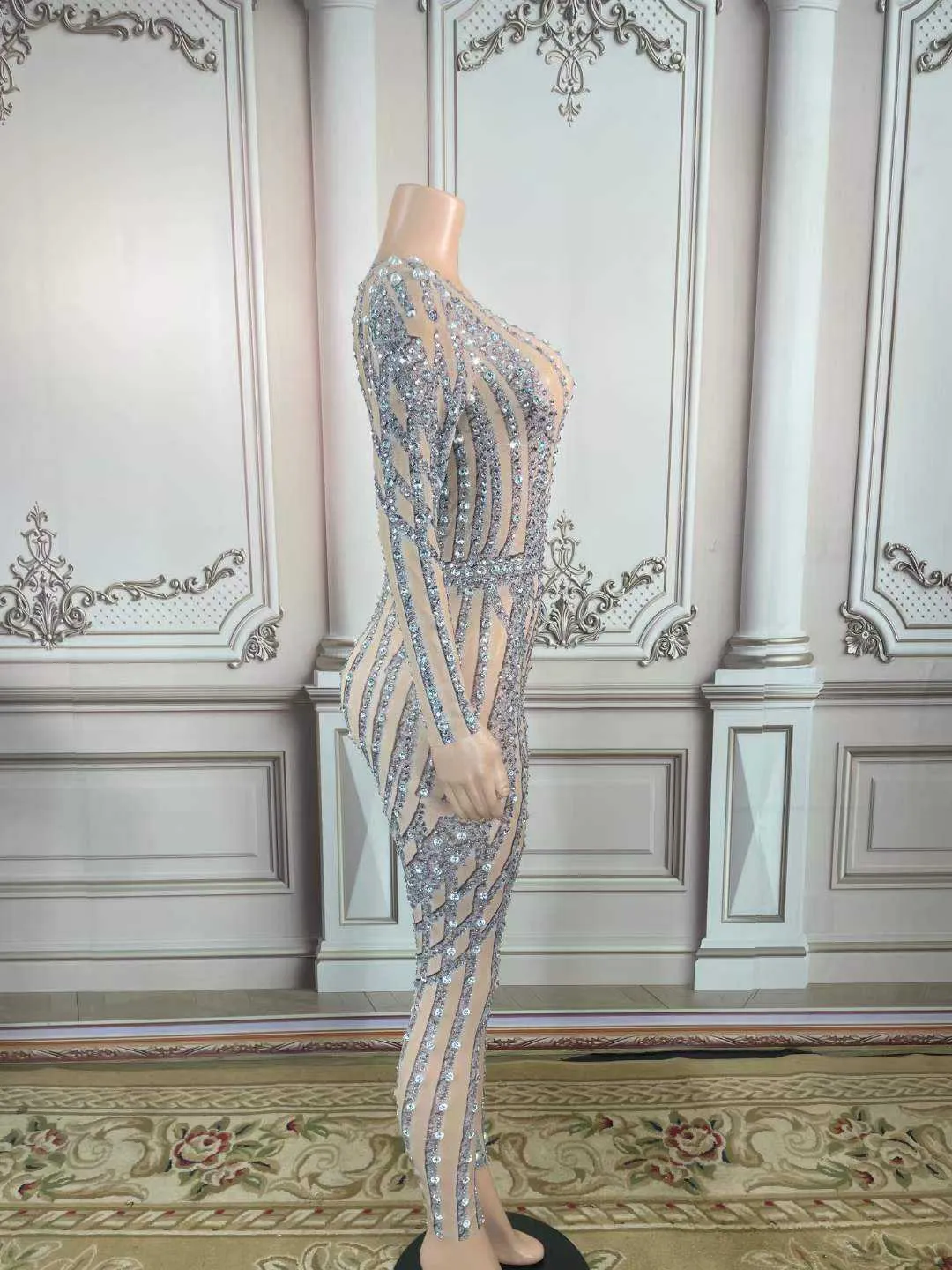 Sexy Mesh See Through Jumpsuit